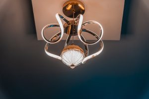 Photo copper wall lamp