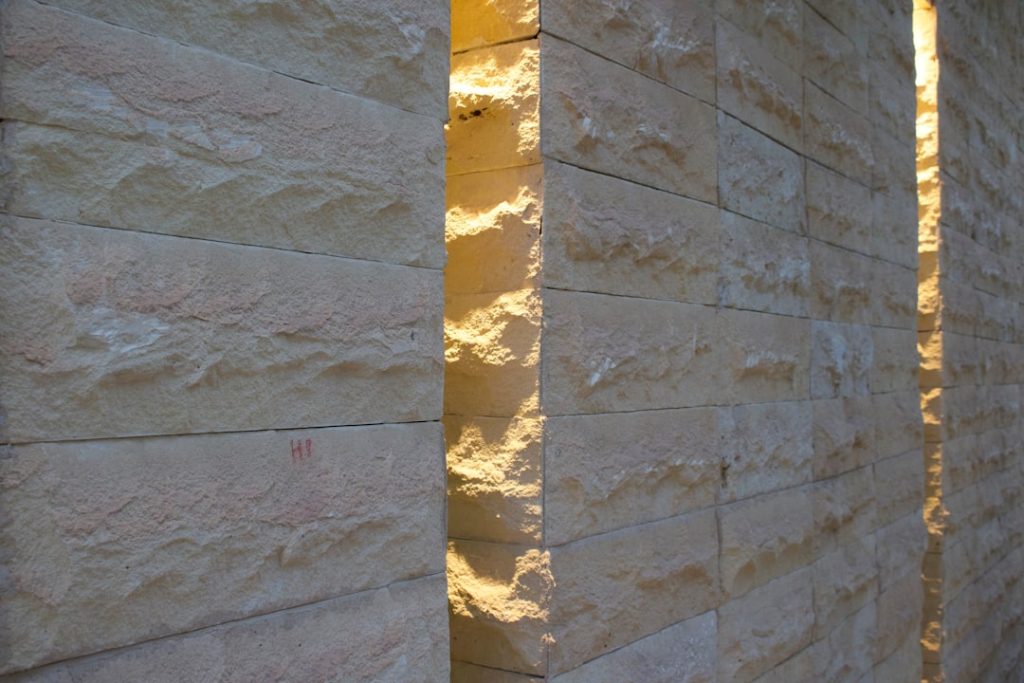 Photo Transitional style linen shade wall light