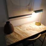 Photo fabric shade floor lamp