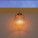 Photo glass wall sconce lighting