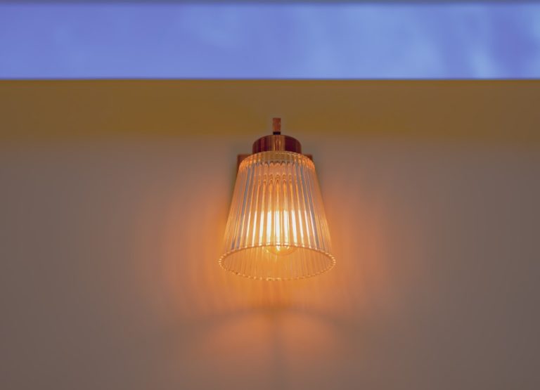 Photo glass wall sconce lighting